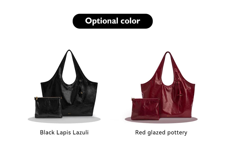 BAFELLI Soft Leather Large Capacity Work Tote Bag