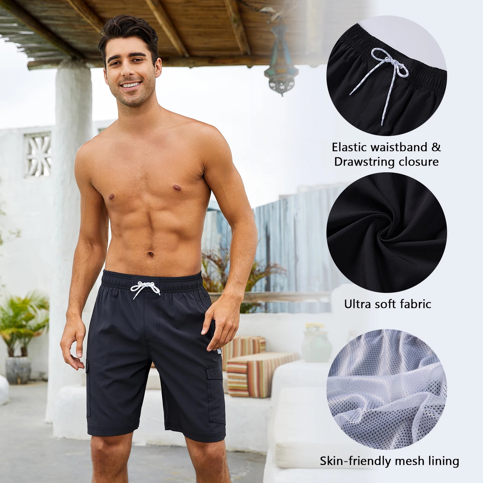 WILDBREATH Men's 9" Swim Trunks ShopHub