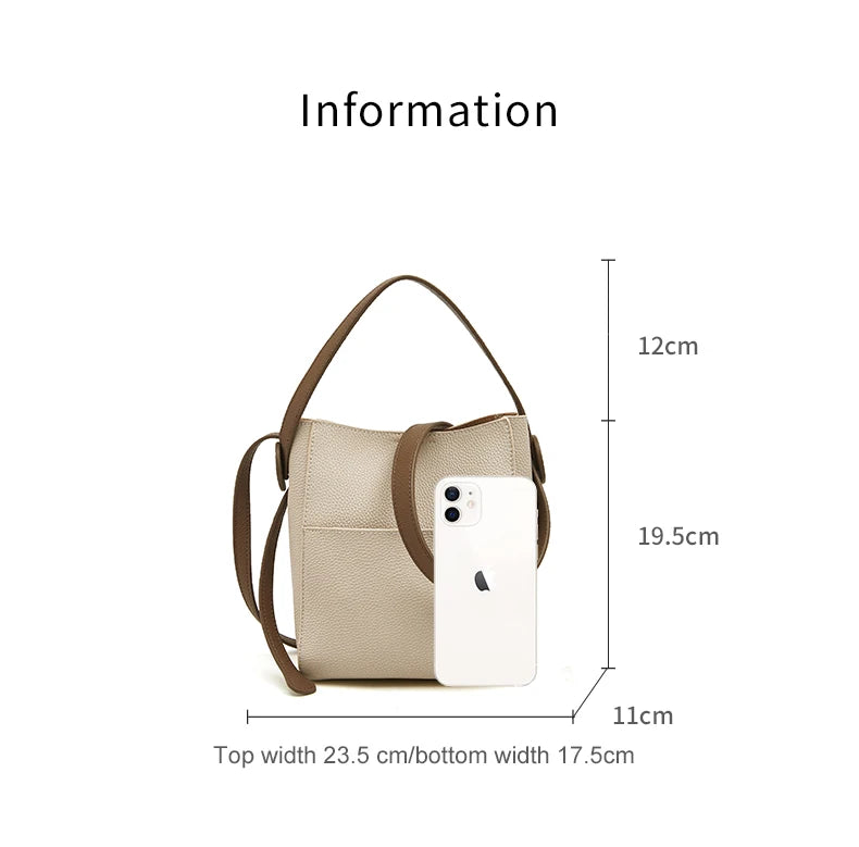FOXER Split Leather Crossbody Shoulder Bag