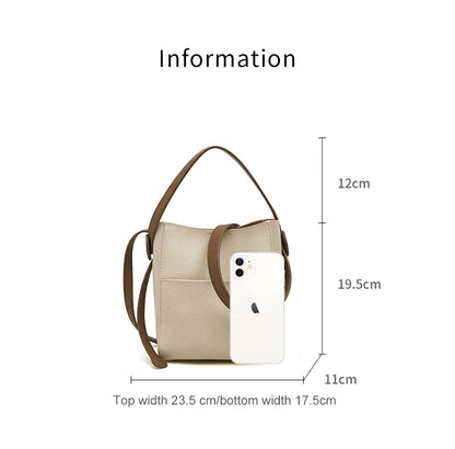 FOXER Split Leather Crossbody Shoulder Bag