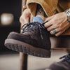 Maden Men's Vintage Brown Cow Suede Work Boots