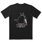 COOLMIND 100% Cotton Cool Mens Tee Shirt Casual Cool Cat Print Men Tshirt Loose Summer Short Sleeve Men T Shirt o-neck t-shirt