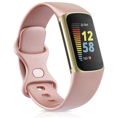 Silicone Sport Strap for the Fitbit Charge 5 Series (25 colours available) Habicare