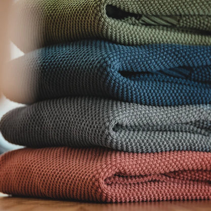 MADEN Pineapple-Pattern Cotton-Blend Sweater