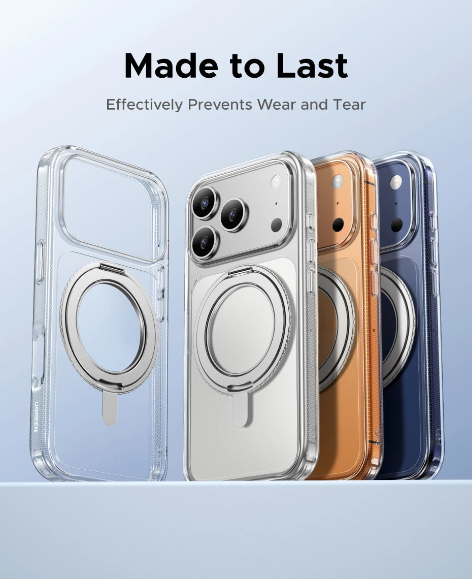 UGREEN for iPhone 17 Pro Max 360° Magnetic Stand Case Cover for iPhone 17pro for Magsafe Rotatable Magnet Kickstand Case