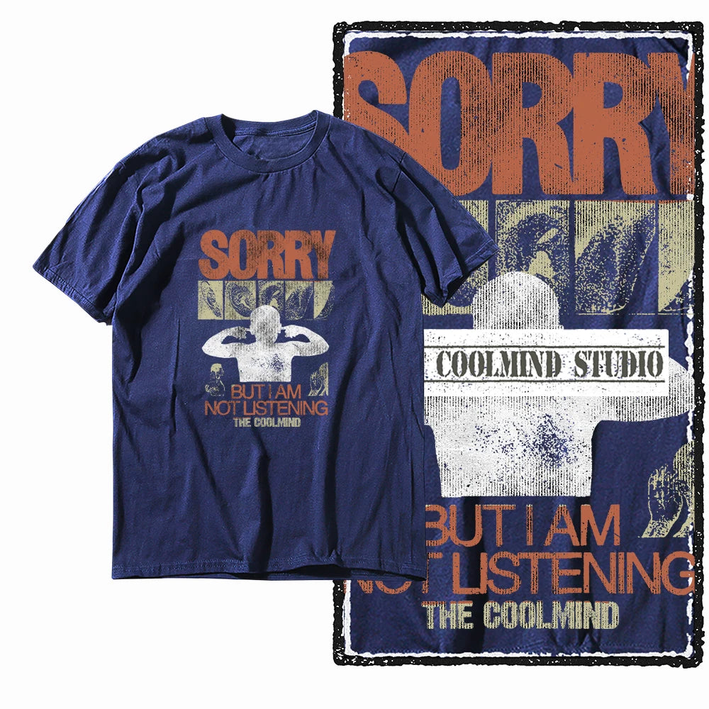 COOLMIND X0068 Silent Rebellion Graphic Tee