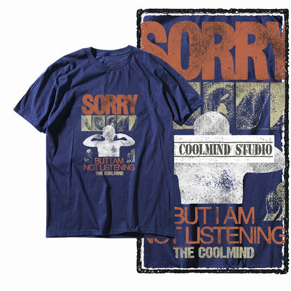 COOLMIND X0068 Silent Rebellion Graphic Tee