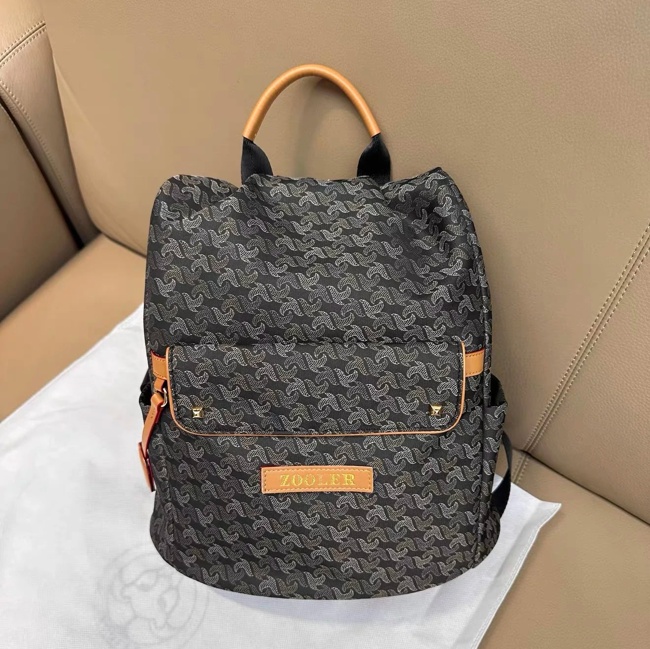 ZOOLER Nylon Embossed Backpack