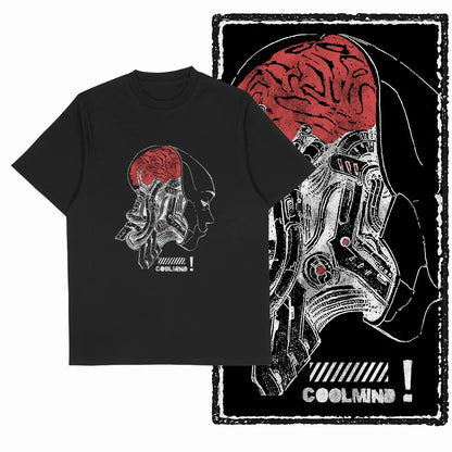 COOLMIND X0062 Dark Winged Truth Graphic Tee