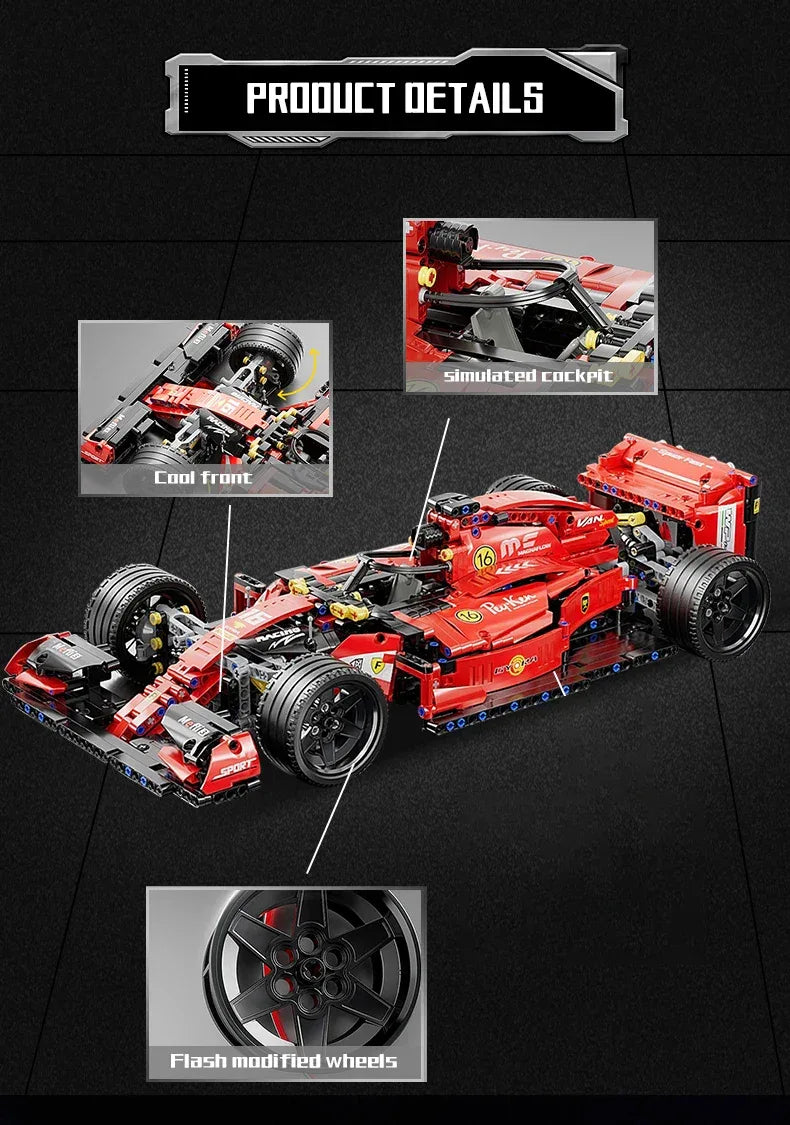 TOYLINX 1:10 MOC Formula Sports Car Building Blocks! - ShopHub