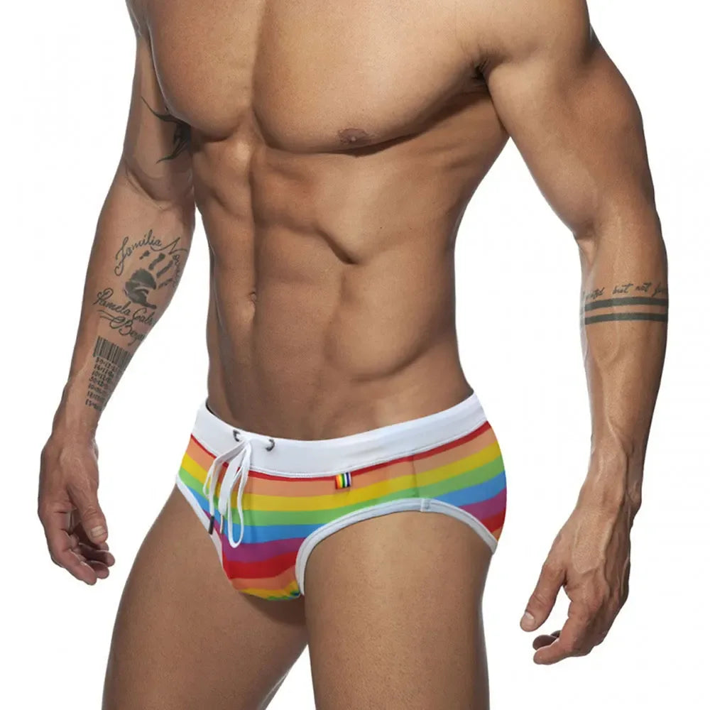 UXH Men's White Swim Briefs - ShopHub