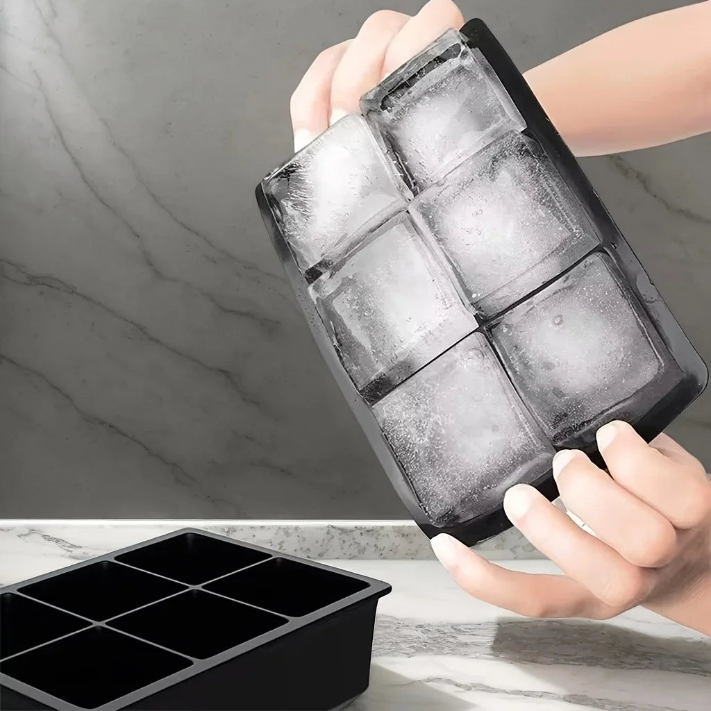 6-Cell Large Silicone Ice Cube Tray