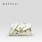 BAFELLI Floral Leather Flap Crossbody Bag