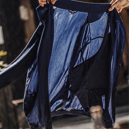 MADEN Dark Blue Lightweight Blazer | Relaxed Smart Casual