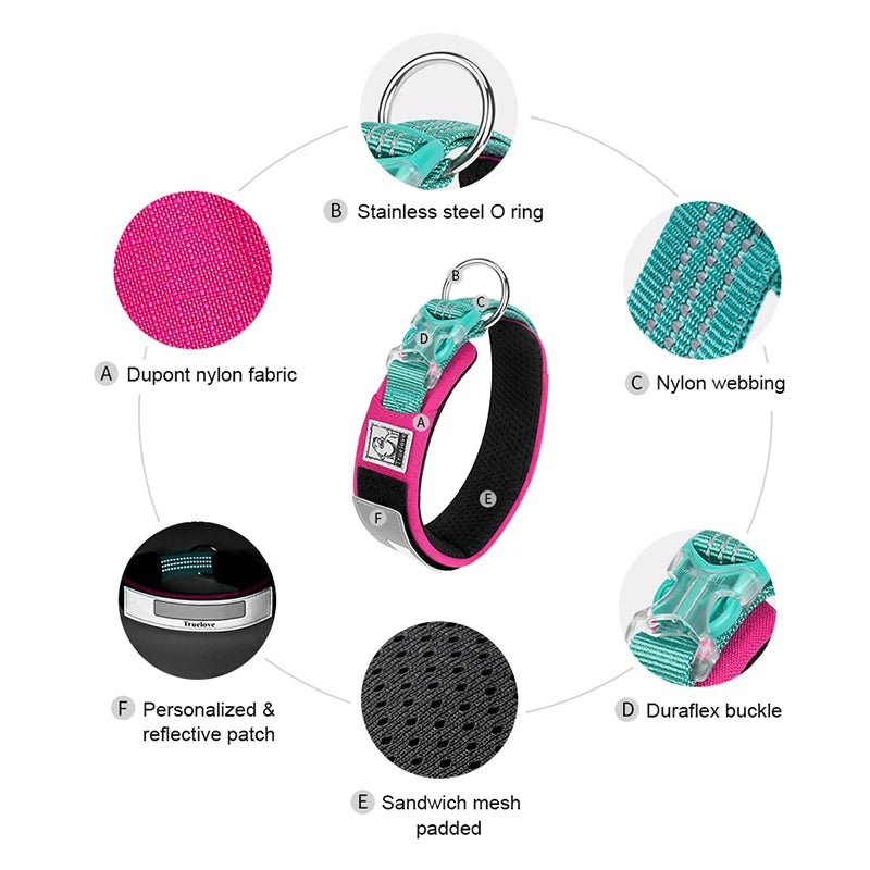 Truelove Pet Collar Reflective Multifunctional Dog Collar