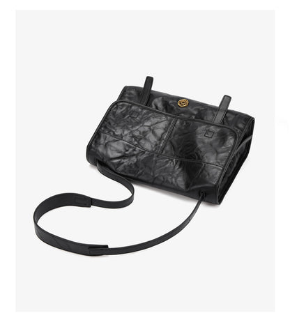FOXER Wrinkled Genuine Leather Women's Crossbody Bag