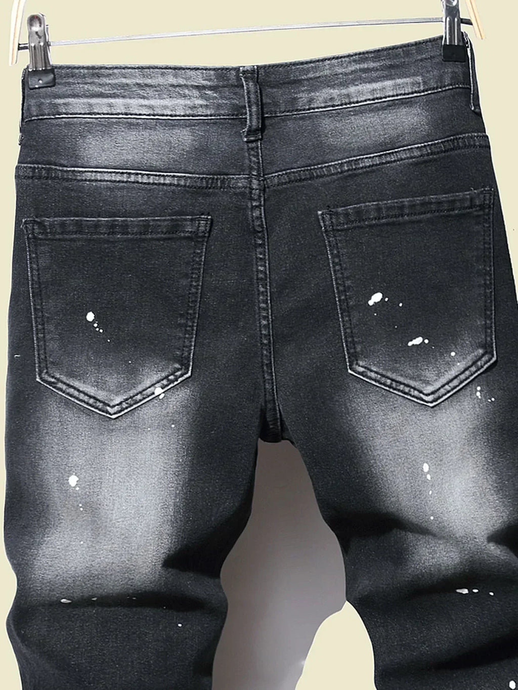 Men's Black Skinny Denim Jeans - ShopHub