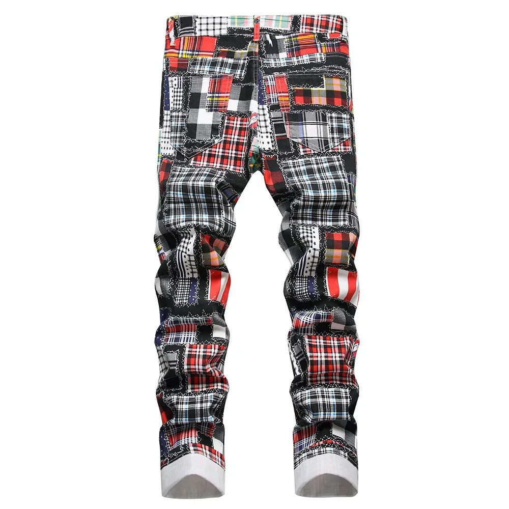 Men's Digital Print Jeans - ShopHub