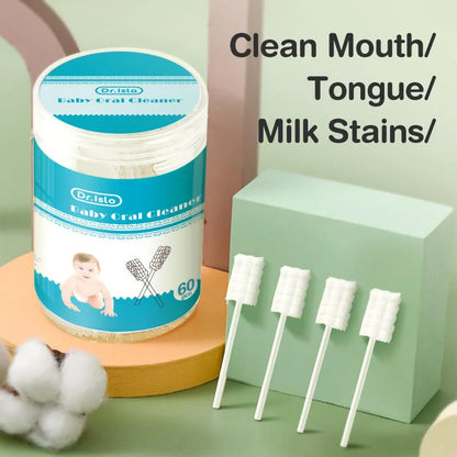 MAMIJOY 30/60pcs Disposable Baby Oral Cleaning Sticks