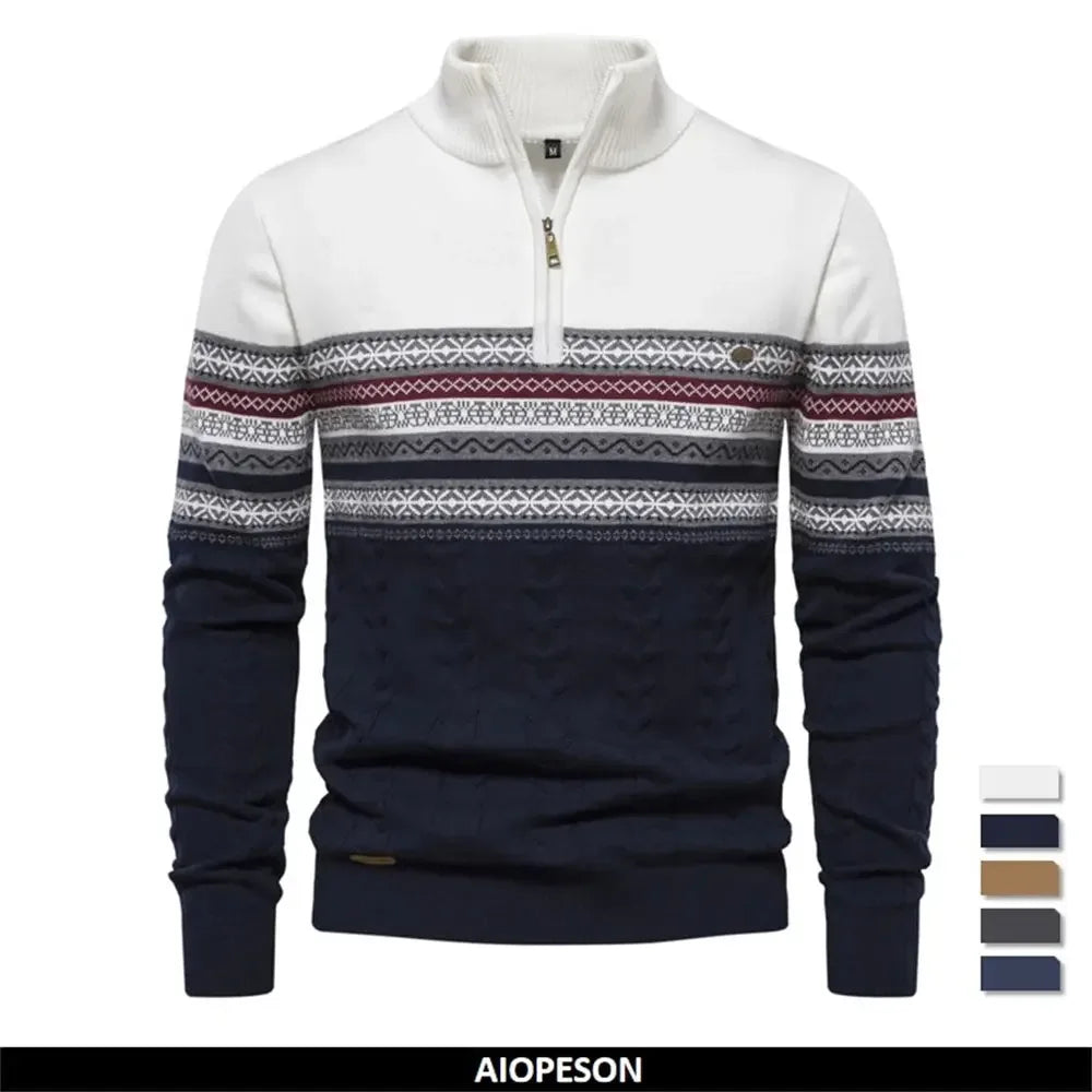 AIOPESON Men's High-quality Zipper Sweaters - ShopHub