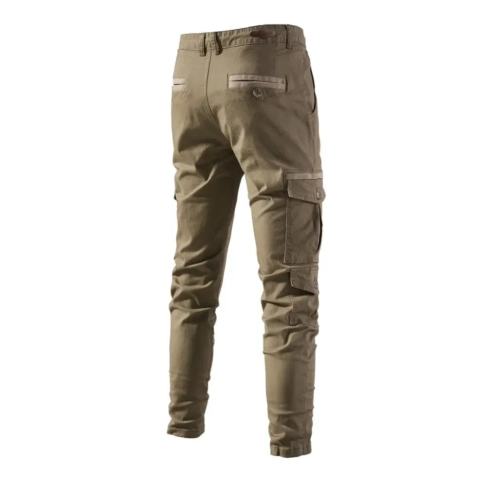 AIOPESON 100% Cotton Men's Cargo Trousers - ShopHub