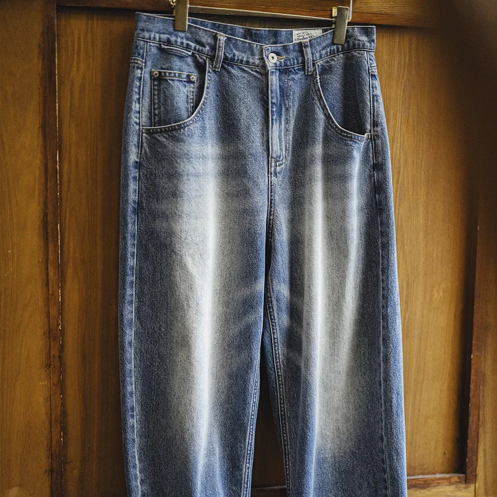 Maden Men's 12.6oz Retro Cat Whiskers Jeans