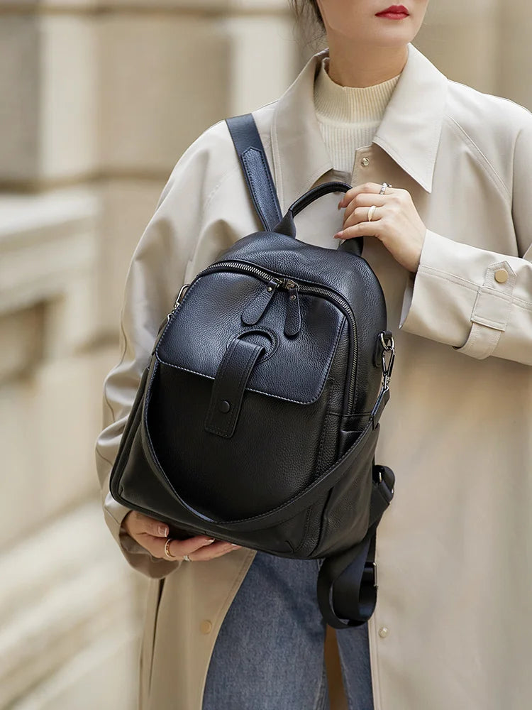 HOT ZOOLER Full Skin 100% Genuine Leather Backpack Women's Bag Classic 2026 New Large Backpack Designer Business Need #SC1700