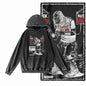 COOLMIND G24 Acid-Washed Black Graphic Hoodie
