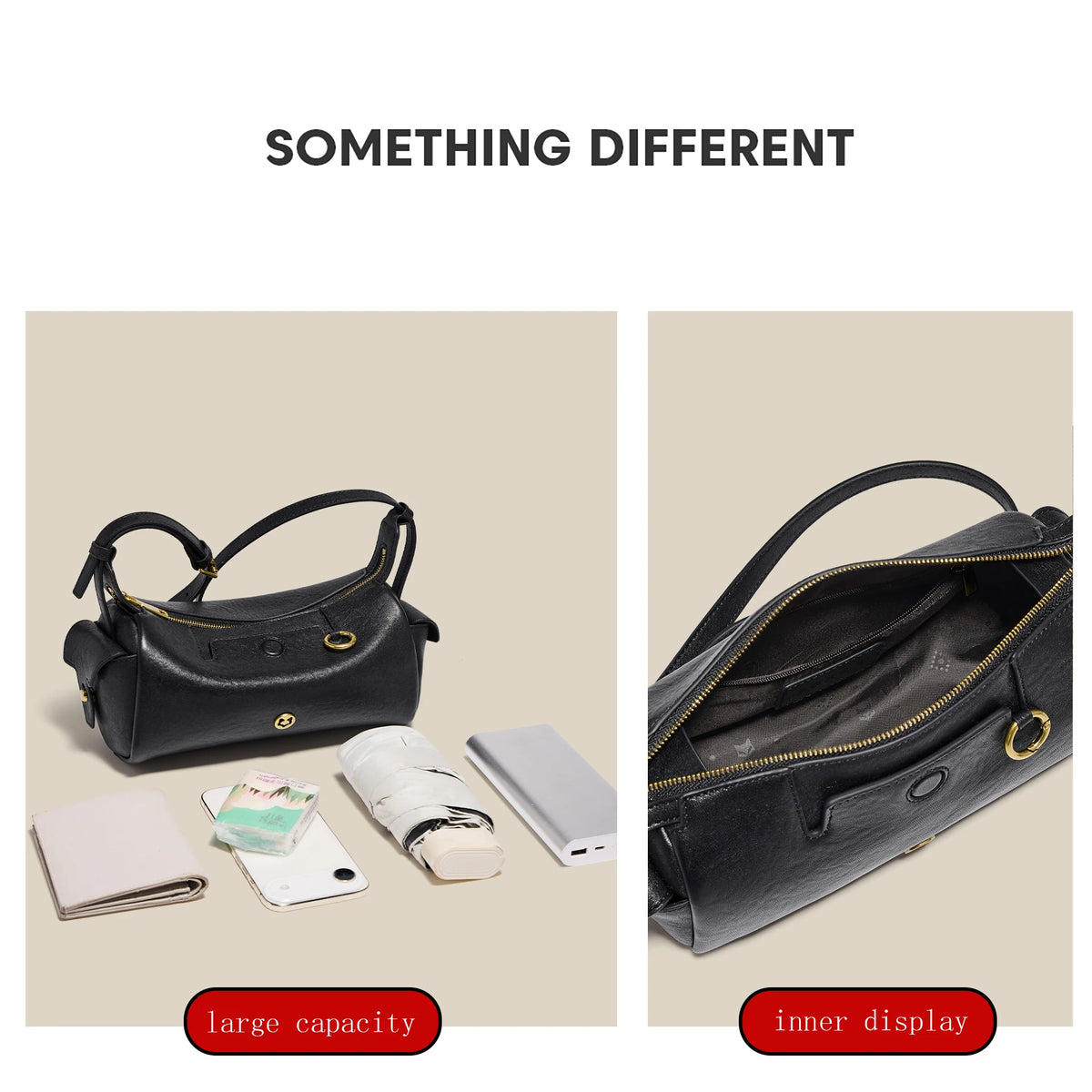 FOXER 2026 New Spring Women's Shoulder Bag Genuine Leather Cylinder Crossbody Bag Lightweight & Durable Bag for Travel & Daily