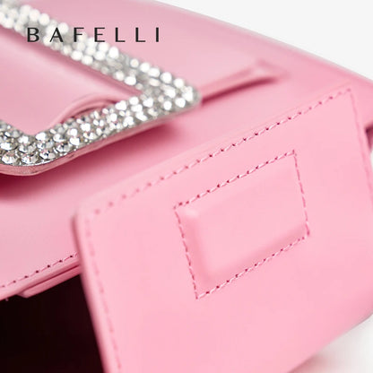 BAFELLI Diamond-Embellished Leather Satchel