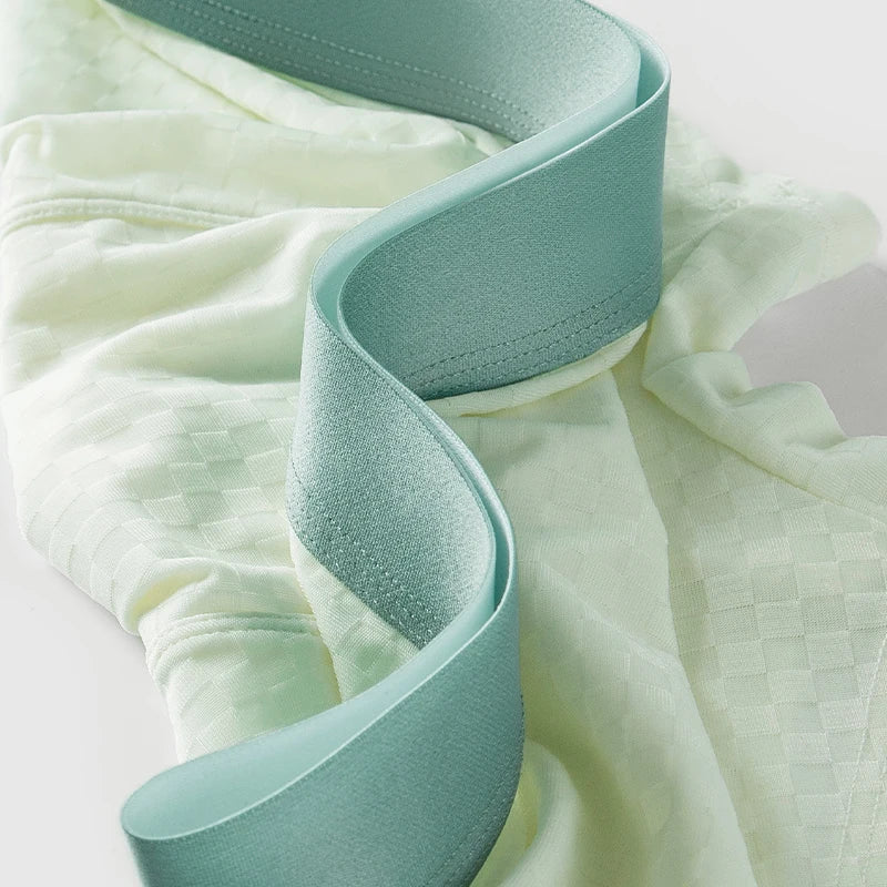 MiiOW Men's Breathable Silk Boxers - 3Pcs Ice Silk Underwear