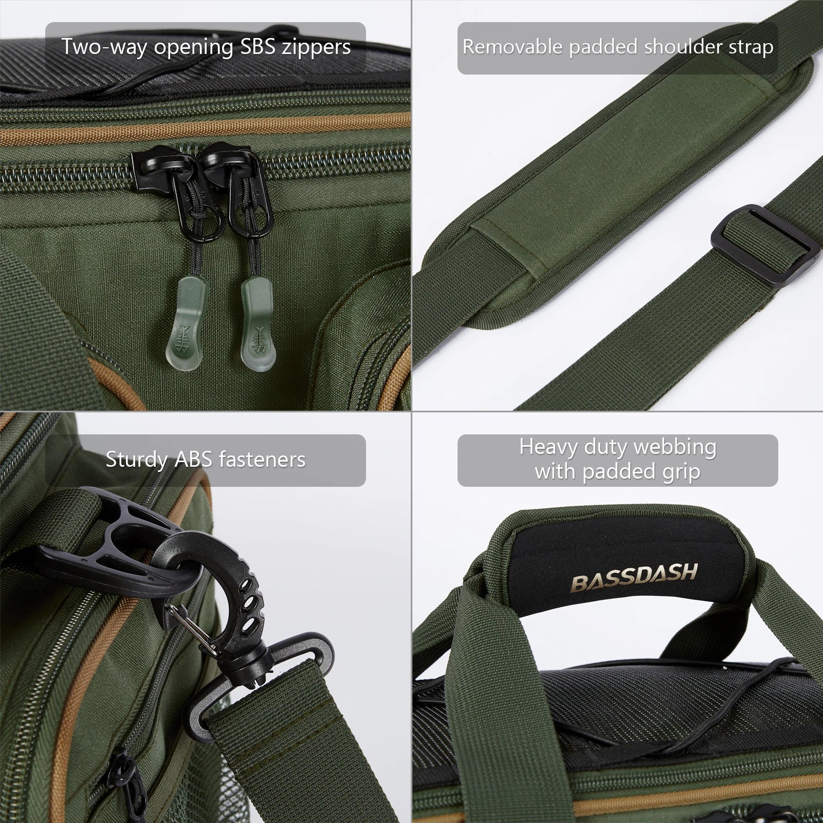 BASSDASH Fishing Tackle Shoulder Bag ShopHub