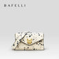 BAFELLI Floral Leather Flap Crossbody Bag