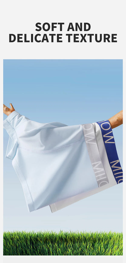 MiiOW Men's Cotton Underwear - 3Pcs Antibacterial Boxers