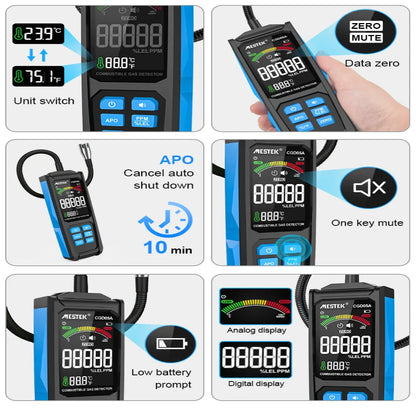 Gas Leak Detector 0–50000PPM Habicare