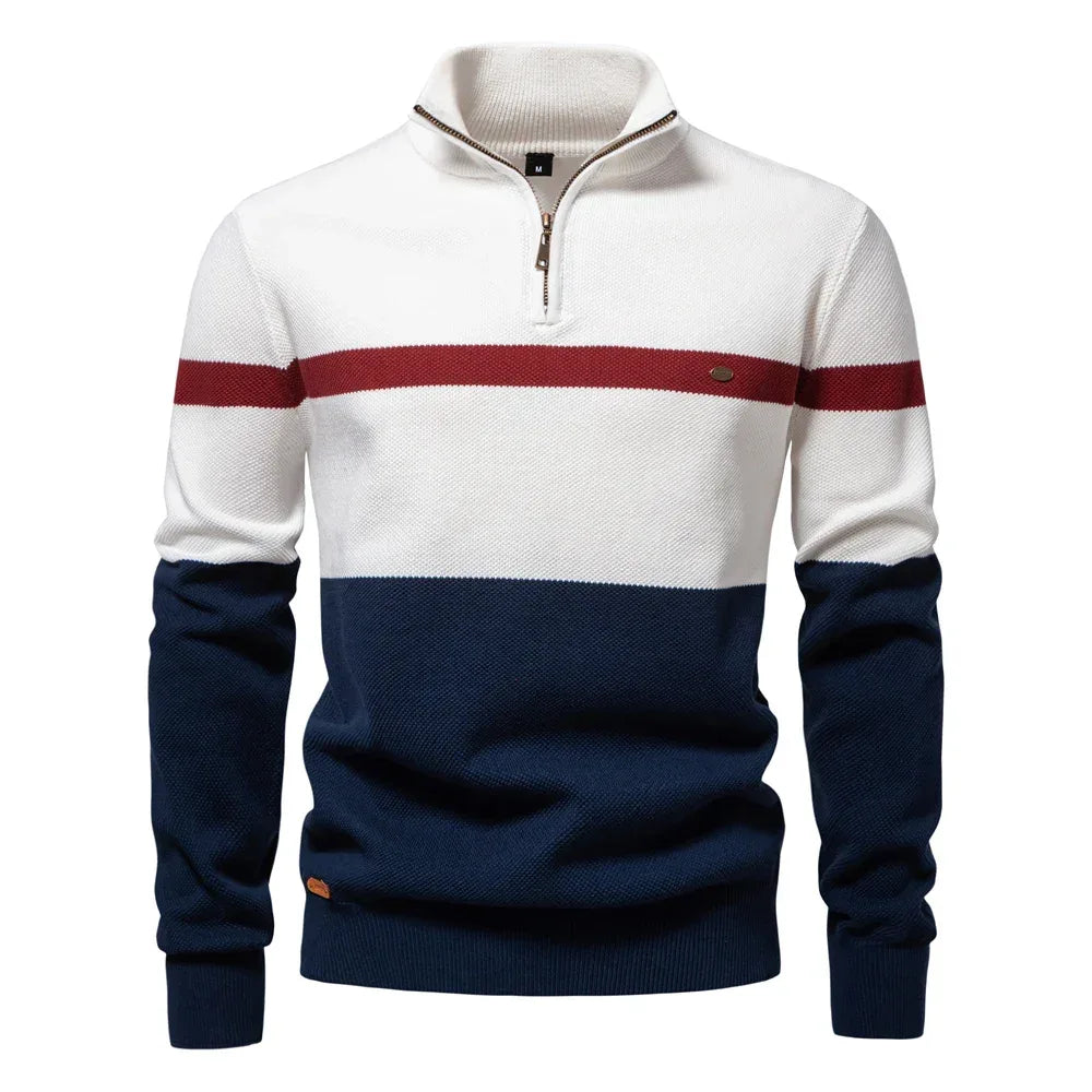 AIOPESON Striped Polo Sweaters - ShopHub
