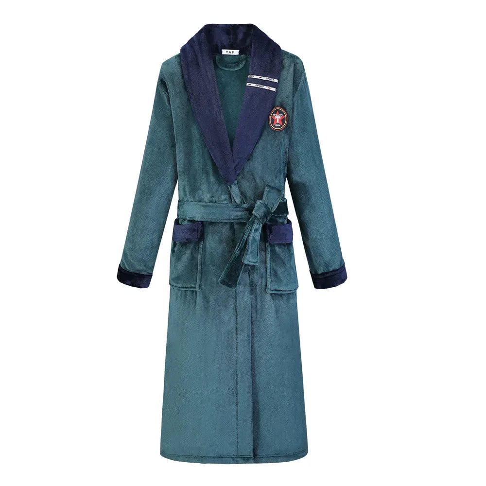 Men's Thick Flannel Robes - ShopHub