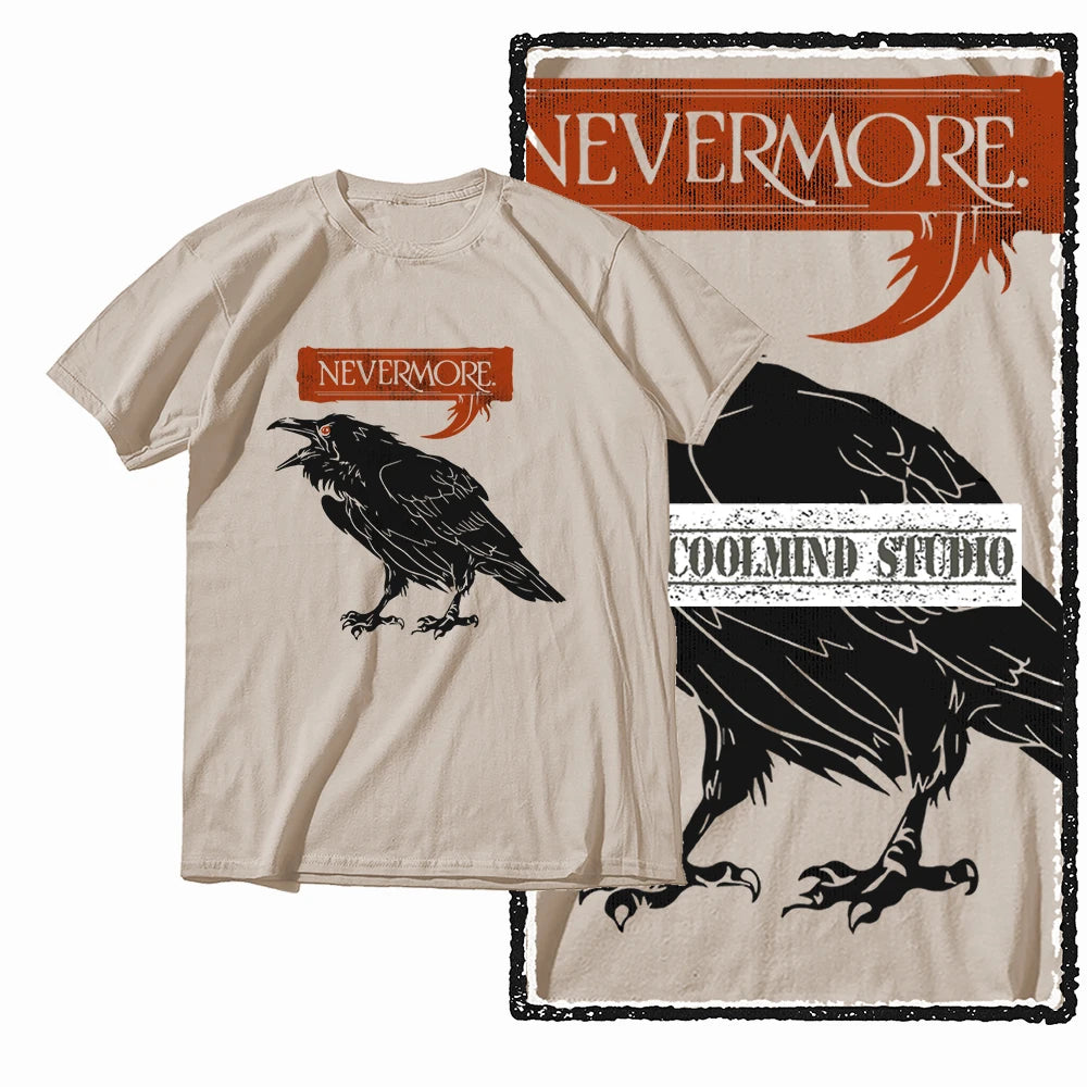 COOLMIND X0062 Dark Winged Truth Graphic Tee
