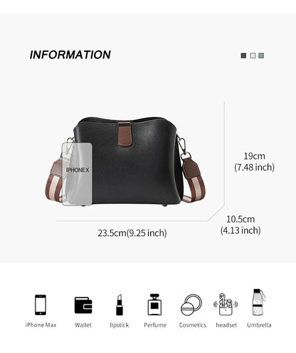 FOXER Genuine Leather Women's Shoulder Bag 2026 Casual Lager Tote Bag PVC Female Crossbody Purse
