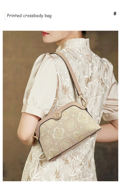 FOXER Chinese Style Embroidery Women Shoulder Underarm Bag