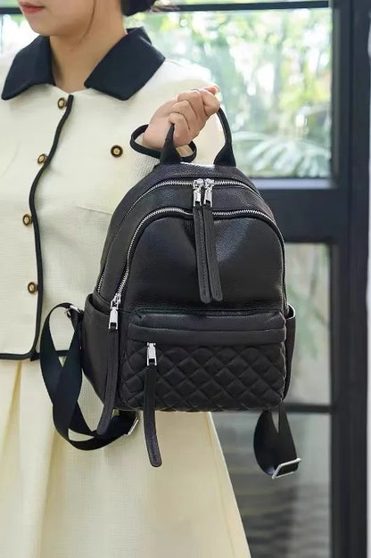 ZOOLER Full Skin 100%Genuine Leather Backpack Black Women's New Fashion Large Travel Bag Designer Business Need #SC1518