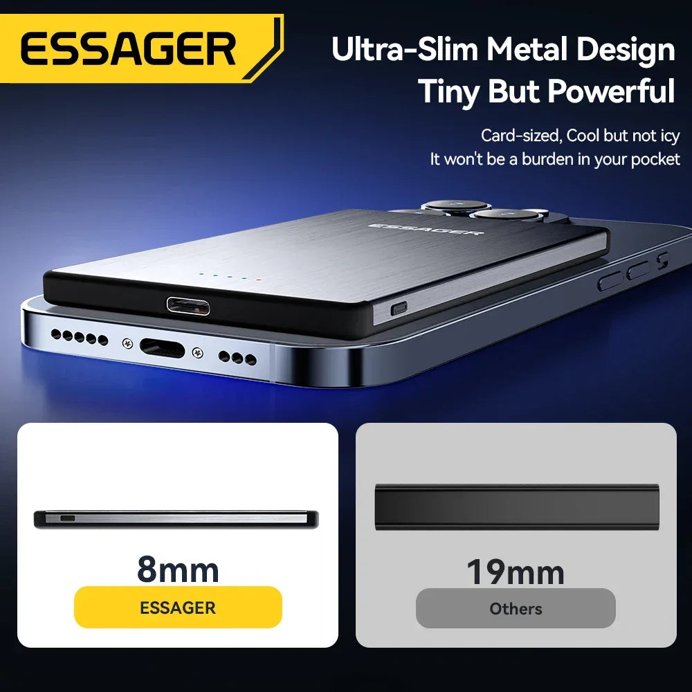 Essager PD 20W Magnetic Wireless Charging Bank - ShopHub