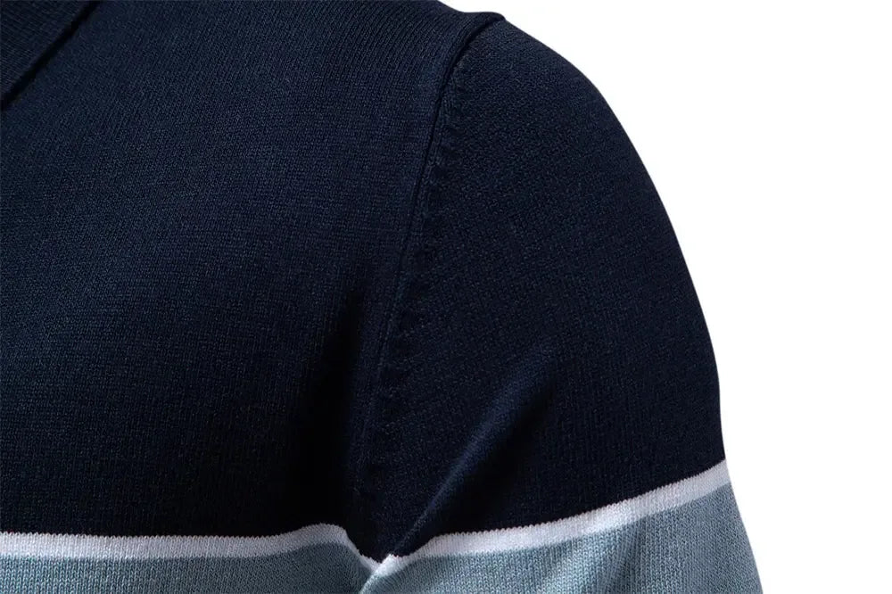 Men's Slim Fit Solid & Striped Polo Shirts - ShopHub