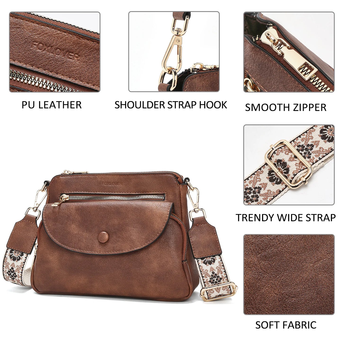 FOXER Retro Women's Crossbody Bag