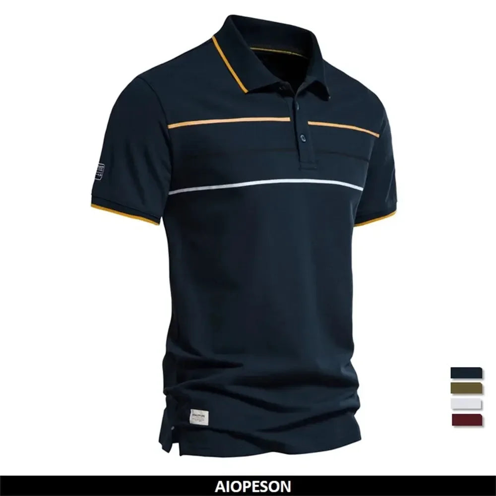 AIOPESON Men's Cotton Polo Shirts - ShopHub