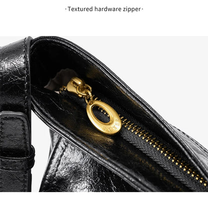 FOXER Genuine Leather Hobo Tote Bag