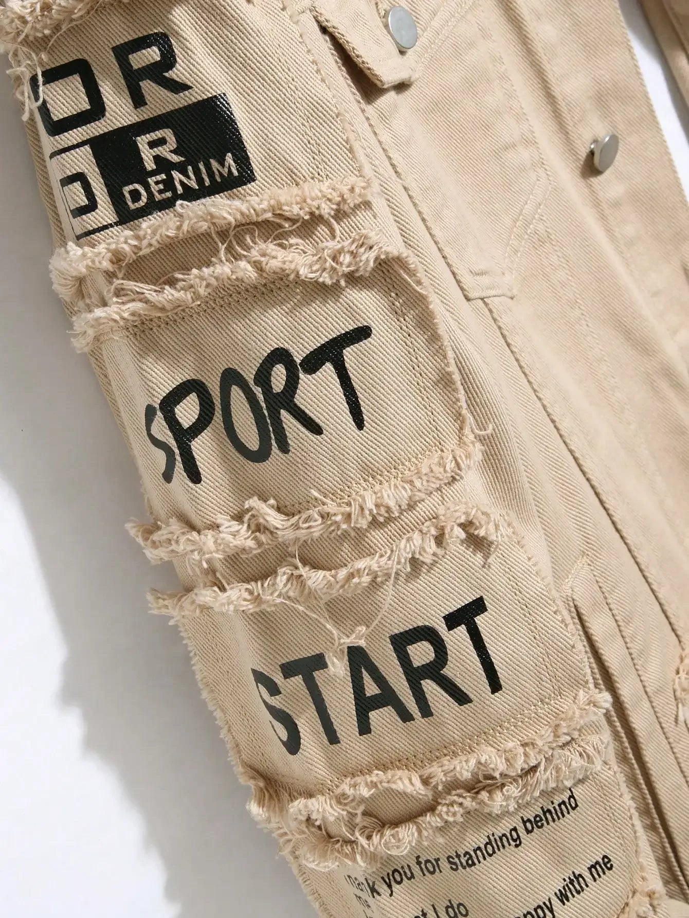 Men's Y2K Denim Jackets Featuring Stylish Patches - ShopHub