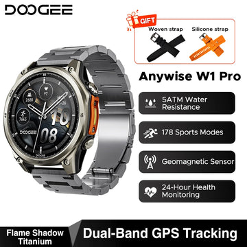 DOOGEE Anywise W1 Pro AMOLED GPS Sports Smartwatch