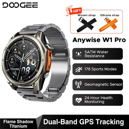 DOOGEE Anywise W1 Pro GPS Adventure Smartwatch