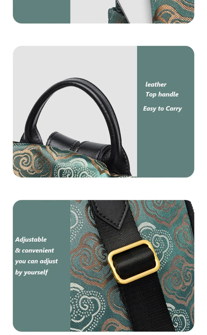 Limited New ZOOLER Handmade Cow Leather Backpack Women Fashion Bag Luxury Large Capacity Backpack Chinese Style #SC2050